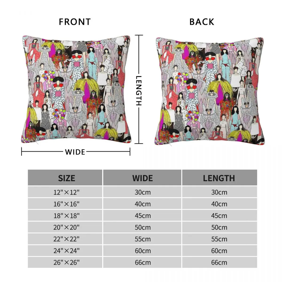 Bjﾶrk Outfits Pillowcase Polyester Linen Velvet Printed Zip Decorative Throw Pillow Case Car Cushion Case