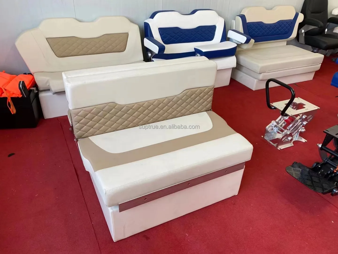 Suptrue Yacht Ship متعددة الوظائف من الخلف إلى الخلف مقاعد القارب سرير أريكة بحرية