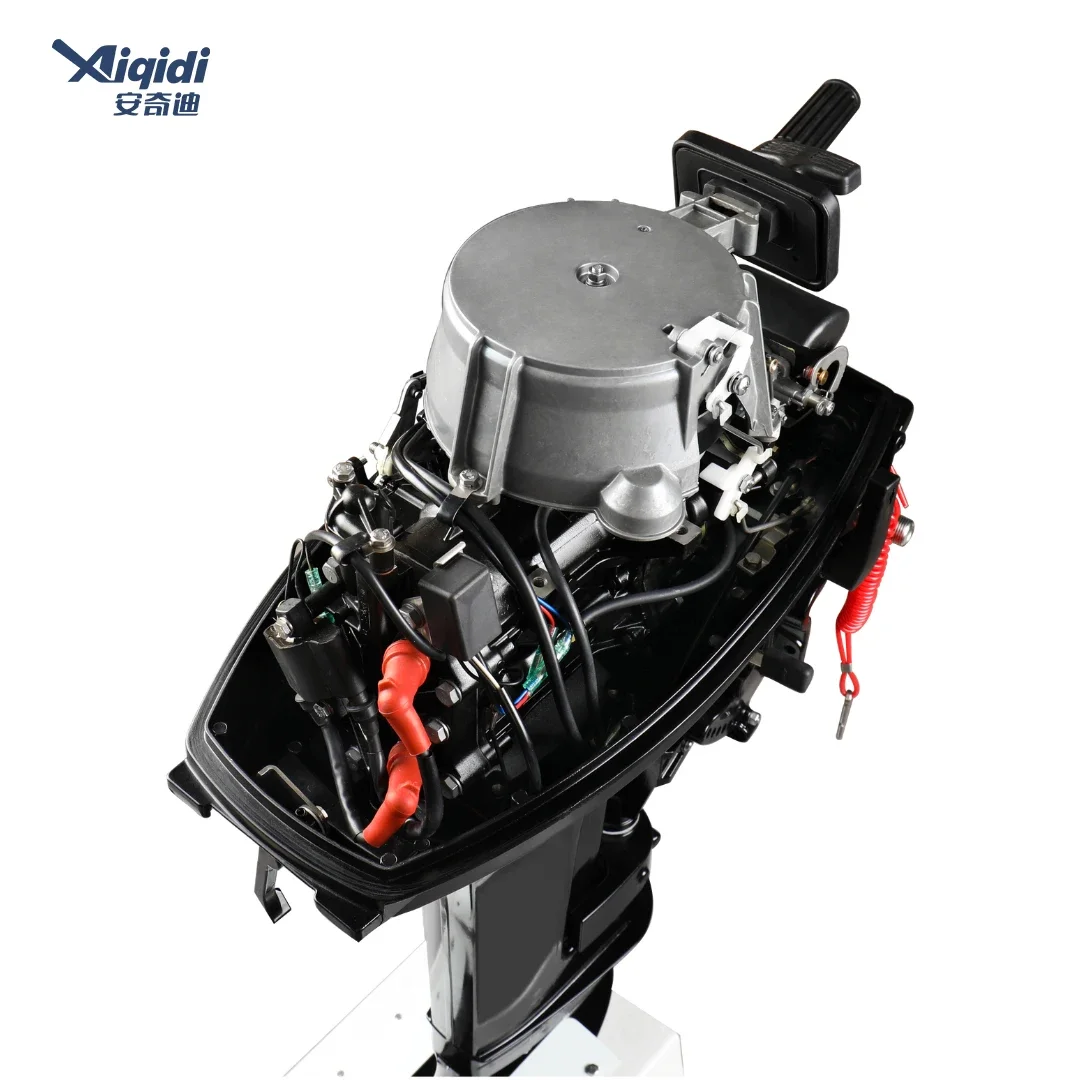 Motor de popa AIQIDI Popular 18HP 2 tempos alça de inclinação de resfriamento de água motor de iate externo