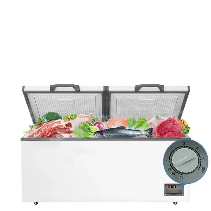 

Freezer commercial large-capacity fully frozen household frozen horizontal freezer single temperature frozen refrigerated