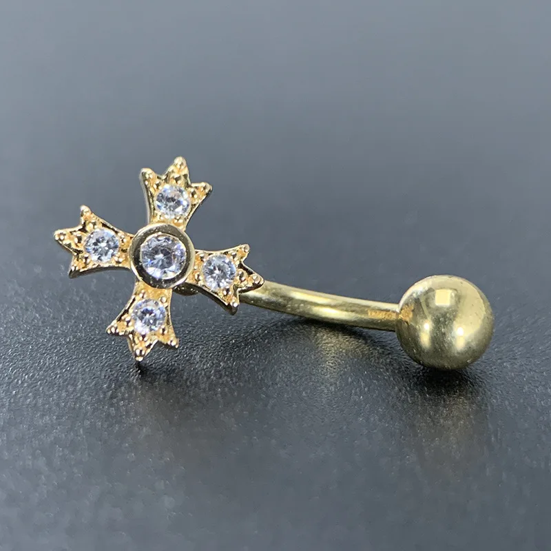 16G Eyebrow Rings Eyebrow Piercing Jewelry Fashion CZ Copper Belly Ring Lip Ring Daith Tragus Helix Rook Piercing Jewelry