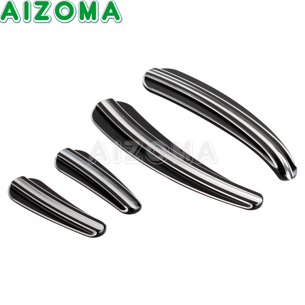 4pc Aluminium Motorrad rahmen Einsatz gebogene Schwinge Abdeckung für Harley Softail Slim Fls Deluxe flstn fxstc fxs Kreuz knochen flstsb