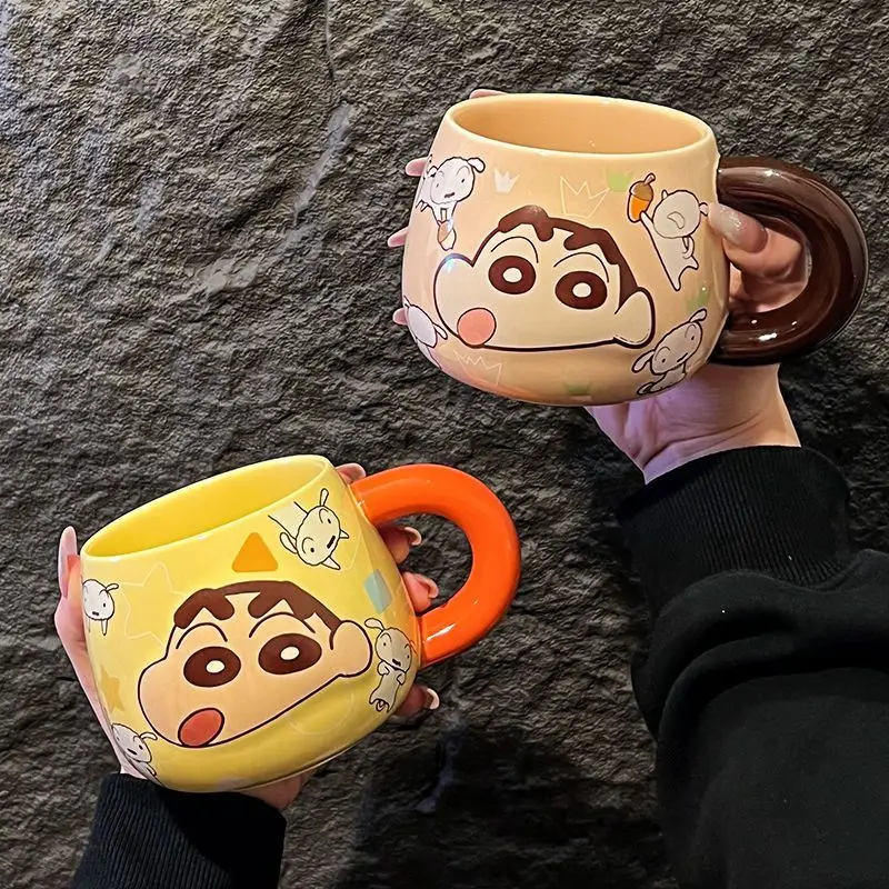 New Crayon Shin-chan Nohara Shiro Personality Creative Holiday Gift Milk Ceramic Mug Cartoon Cute Anime Movie Character Home Mug - Image 4