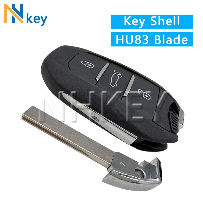 

NH Key For Peug eot 208 308 3008 508 5008 For Ci troen C4 C4L DS4 DS5 Car Remote Key Care Shell HU83 Blade