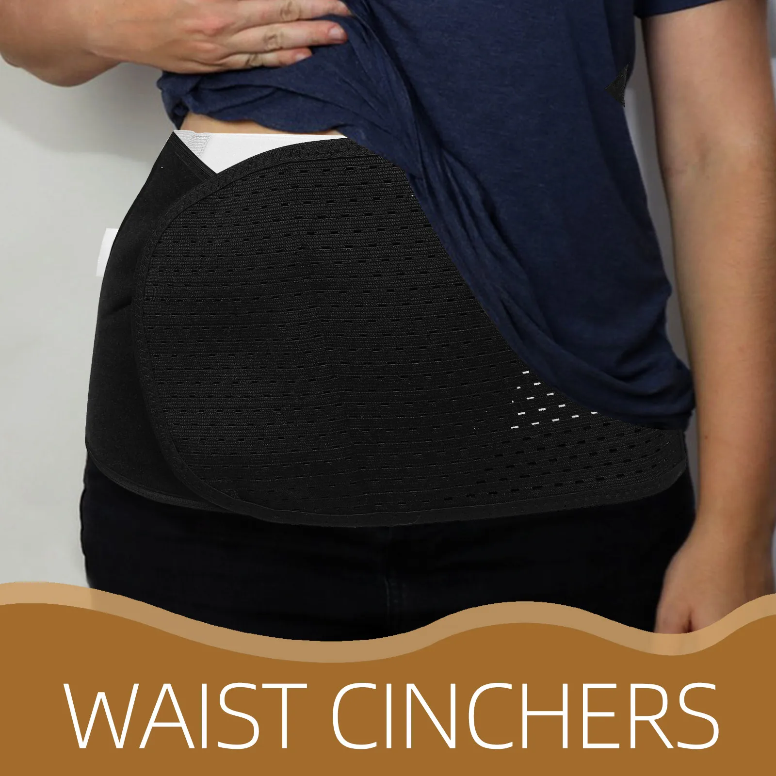 Picture 6: 2Pcs Postpartum Abdominal Binder for Women Scientific Waist Support Belly Shaping Belt Maternity Recovery C Section Support Belt