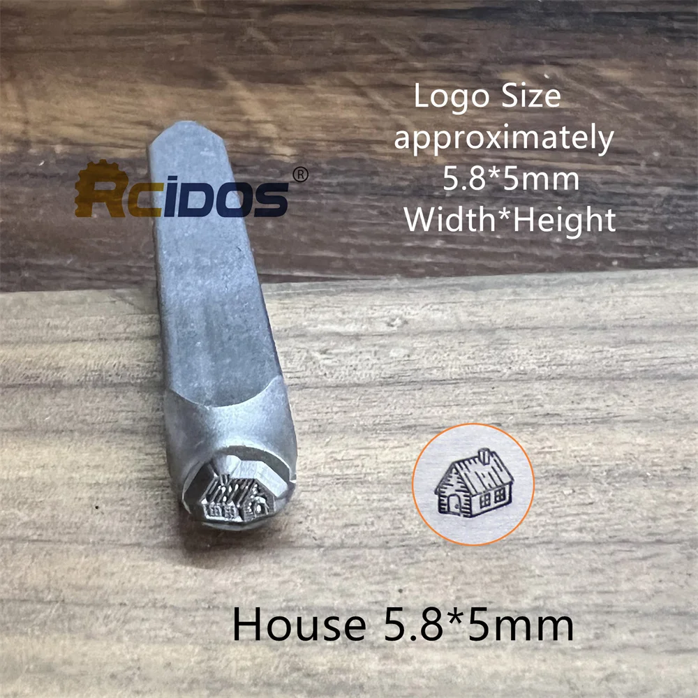 RCIDOS 3/6mm House/Trailer/Cactus/Mountain range Design Metal Jewelry Stamps,DIY Bracelet Marks Die Mold,1PCS price