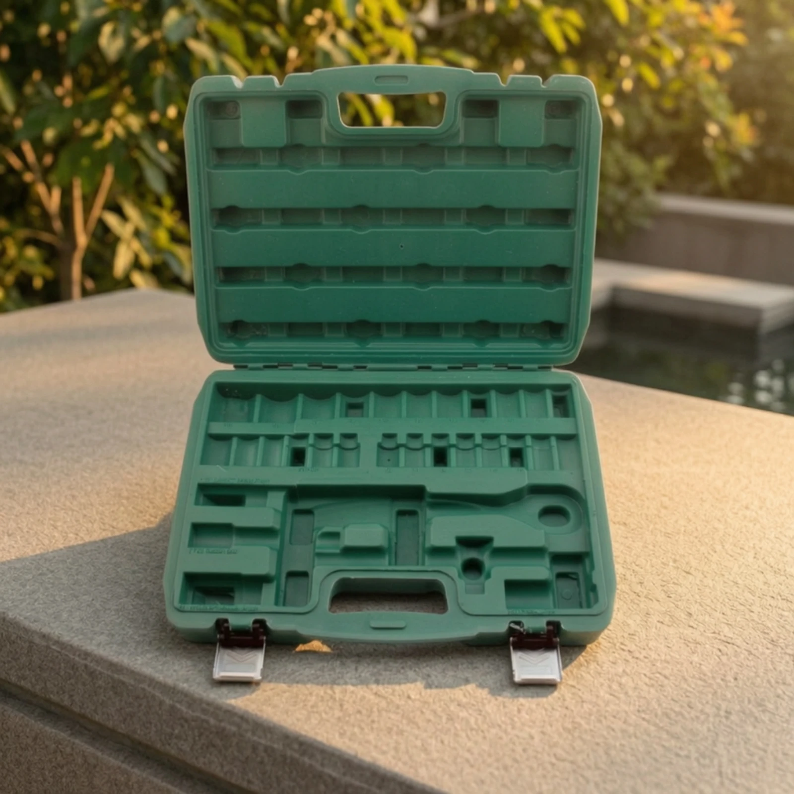 Tool Storage Box Portable Hard Shell Carrying Case Carrying Case with Handle Safeguarding Compact for Diyers, Workshop, Garage