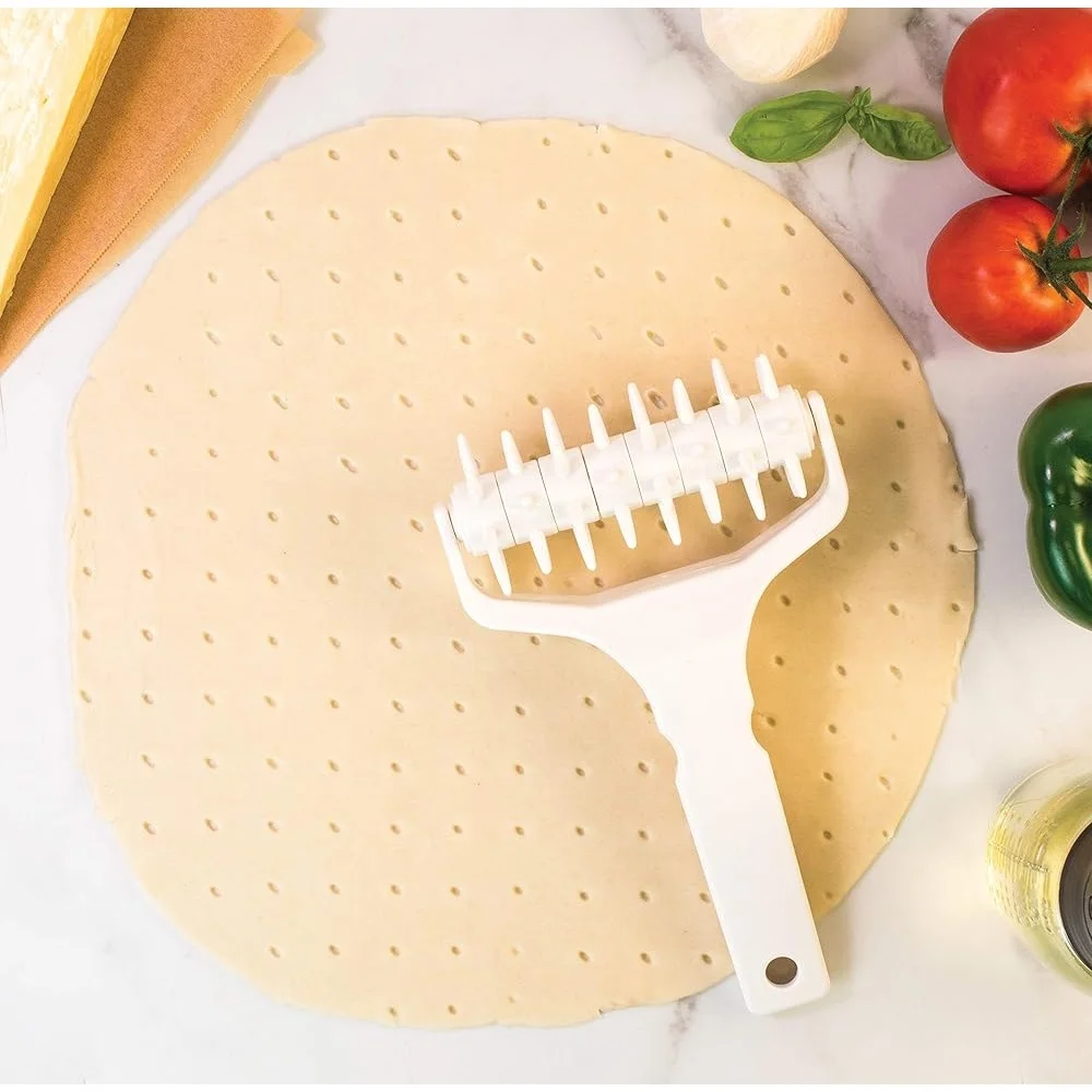 أداة مطبخ من Dough Docker Even Pizza Crust خالية من مادة BPA مع 48 مسامير لإعداد العجين السريع وسهل التنظيف #5