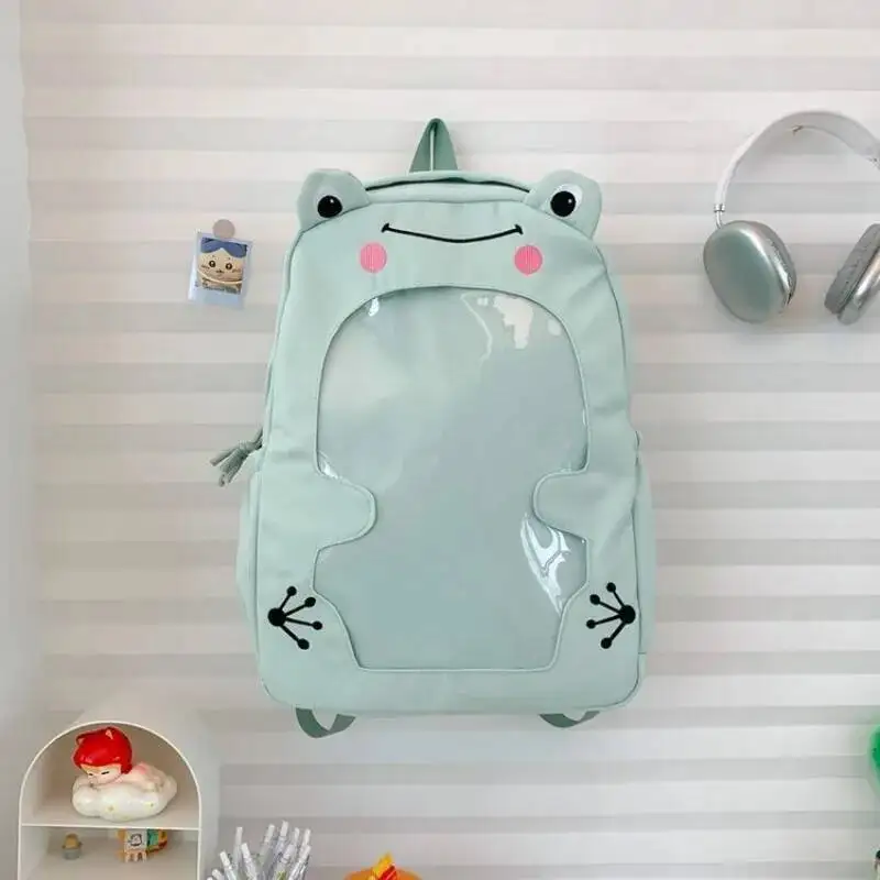 Women Kawaii Cartoon Schoolbags High-Capacity Fashion Sweet Y2k Aesthetic Ita Bags Students Casual Design Chic Backpacks