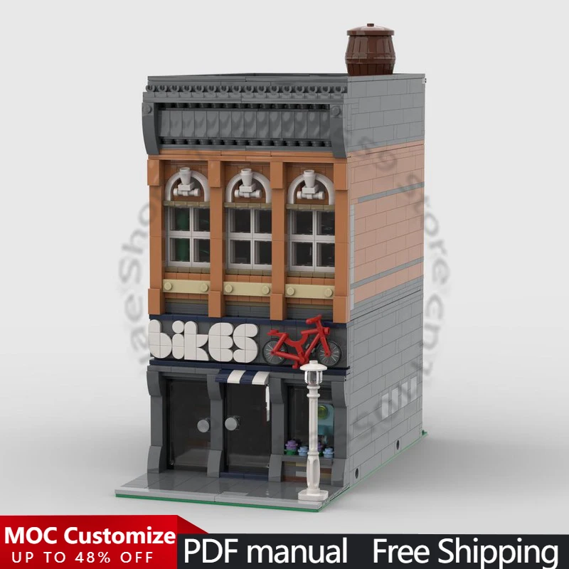 1497 PCS Building Brick Building Set MOC Customize Modular Building Block Simple Model Design Educational DIY Toy Birthday Gift