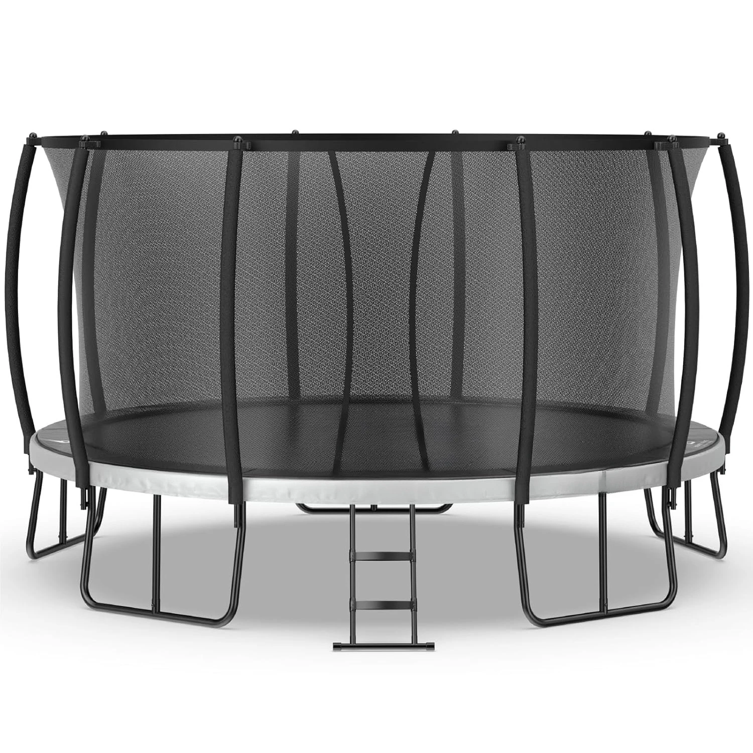 

Trampoline Outdoor 14FT with Enclosure,5 Reinforced U-Shaped Legs with Center Support,ASTM Approved,Recreational Tramp