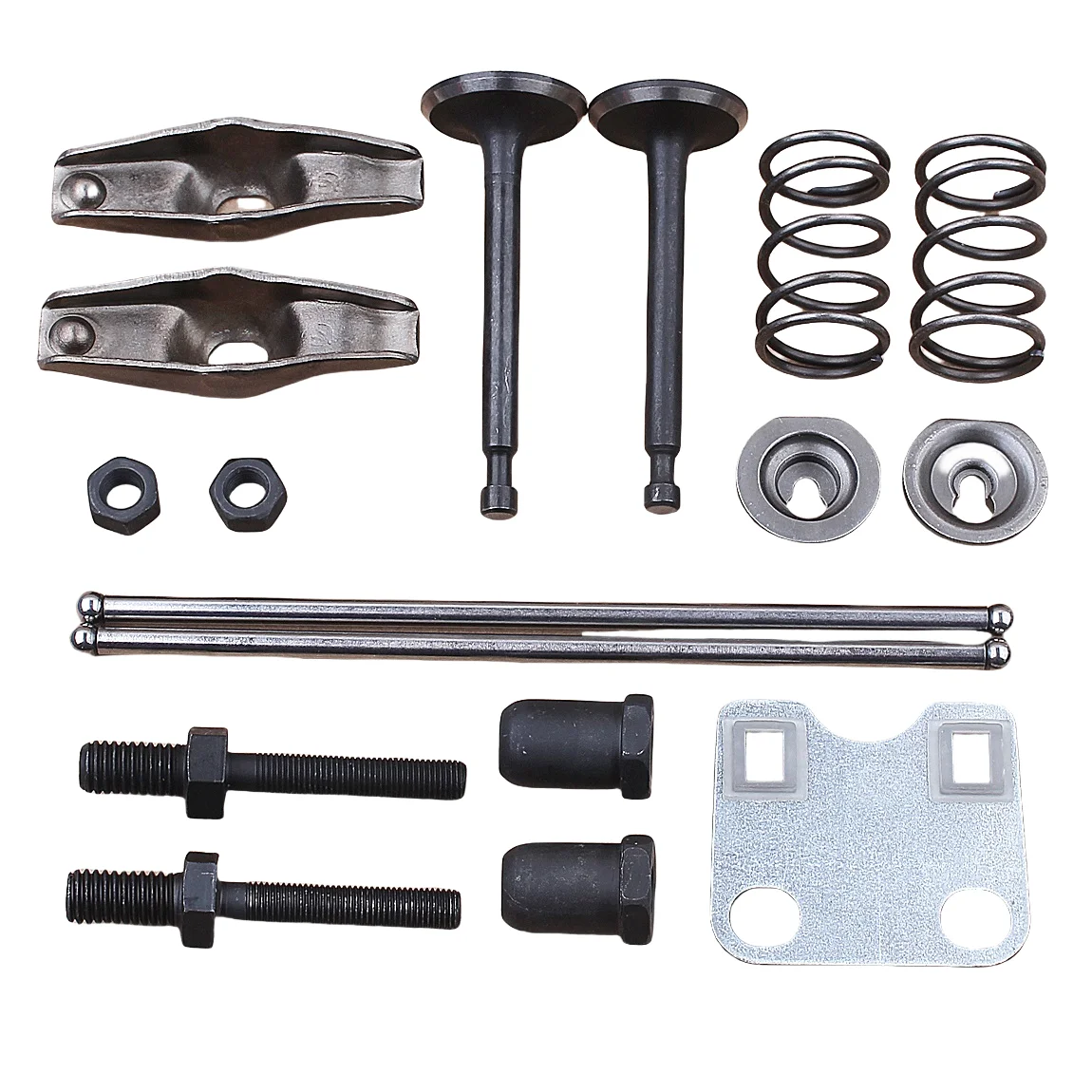 Valve Rocker Arm Push Rod Guide Plate Set for Honda GX160 GX200 5.5HP 6.5HP 168F Generator Water Pump Trimmer Brush Cutter Machi