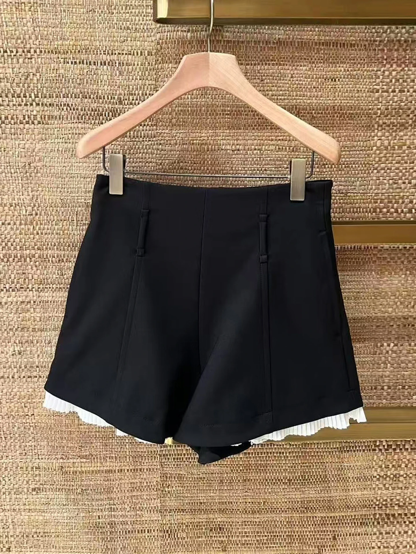 Spódnico-spodnie damskie z wysokim stanem, uniwersalne, plisowane, na jesień 2025, styl S Home South Oil, luksusowa moda damska.