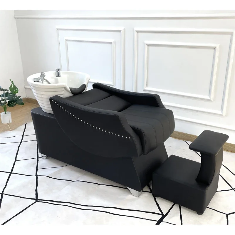 

Semi Reclining Style Shampoo Chair Modern Hair Washing Chair Beauty Salon Head SPA Silla De Lavado De Cabello Salon Furniture