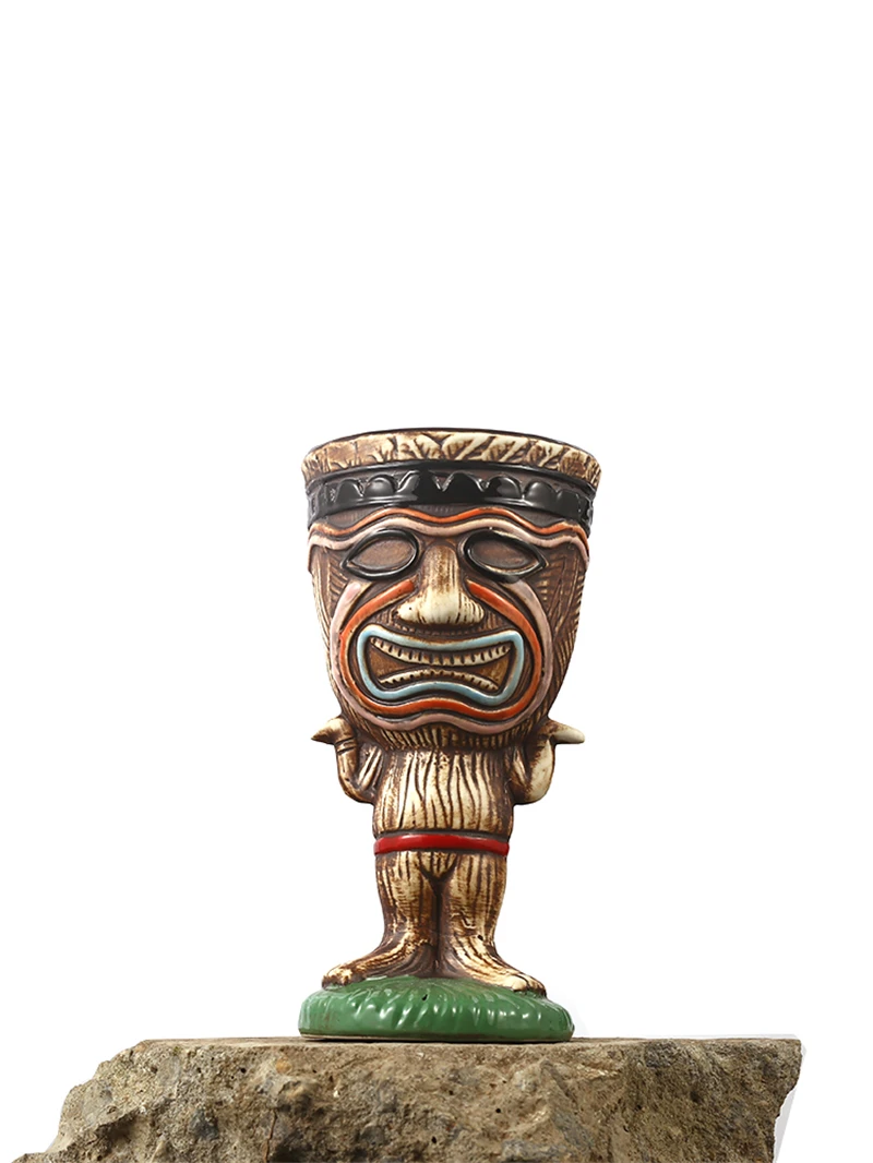 260 مللي السيراميك تيكي القدح الخزف الإبداعي البيرة النبيذ القدح كوب أدوات البار