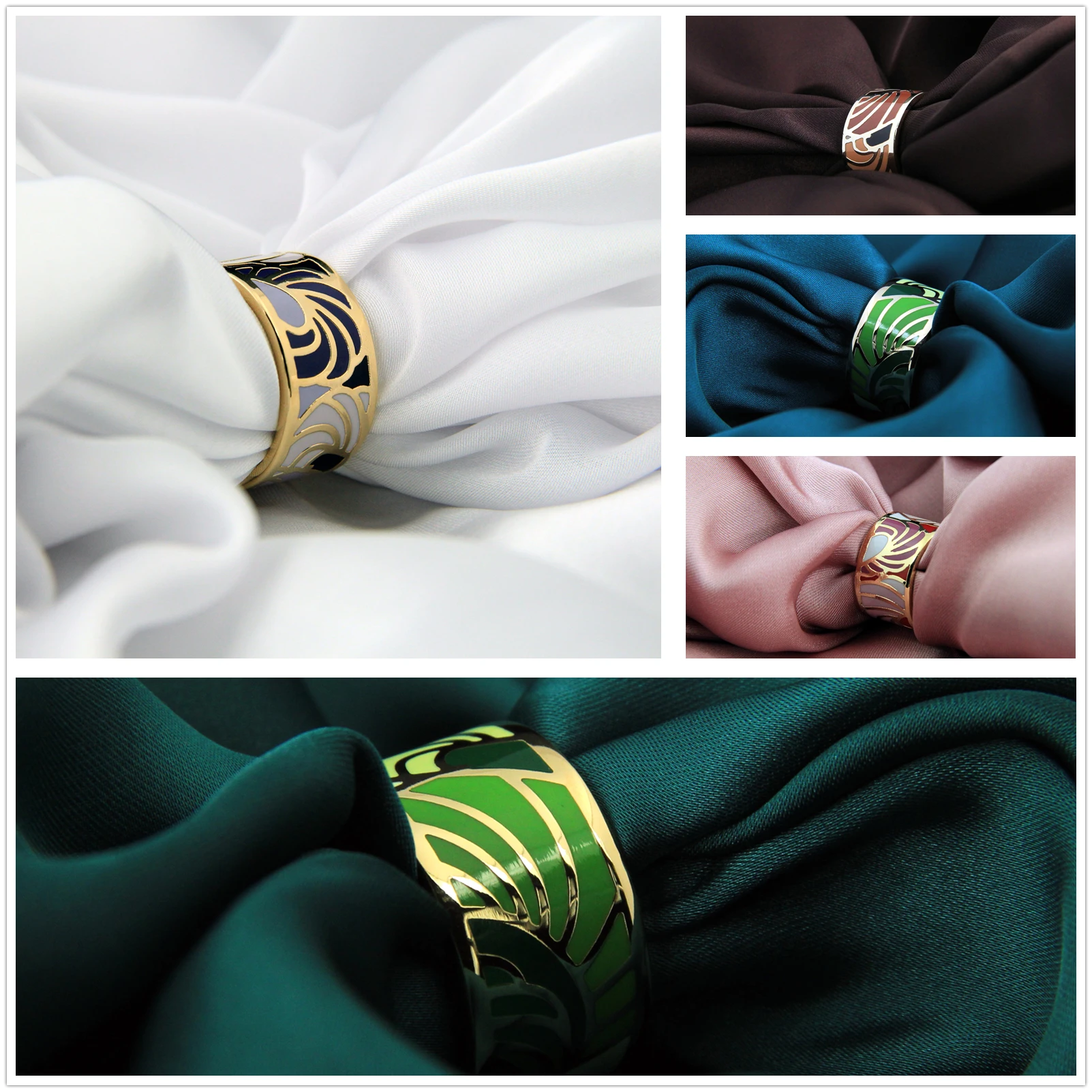 Hot Sale Fashion Enamel Jewelry Stainless Steel Rings For Women Colorful Trendy Angel Wings Design Party Gift