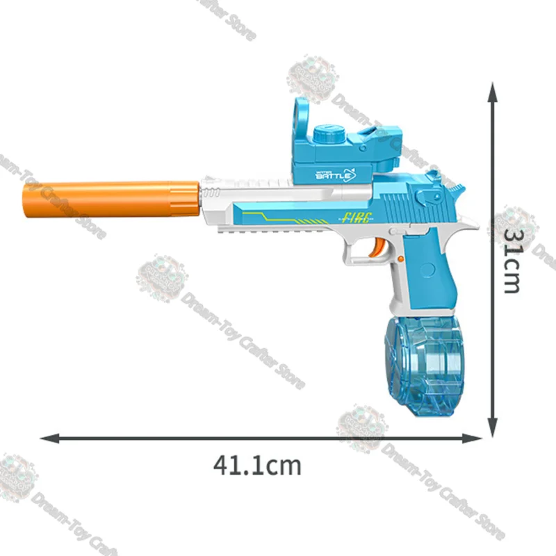 Elektrisch Desert Eagle Waterpistool Speelgoed voor kinderen Automatische Blaster Handpomp Actie Outdoor Soaker Strand Spelen Splash Schieten