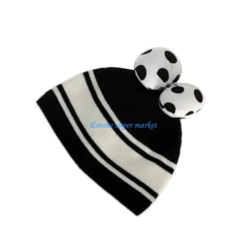 

090B Bonnet Cap Breathable Hat Crochet Hat for Boy Girl Knitted Beanie Cap Baby Hat