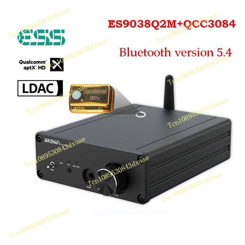 

Аудиодекодер Bluetooth без потерь QCC3084 Bluetooth 5.4 ES9038Q2M ЦАП HIFI-декодер Поддержка APTX-HD HD Формат Bluetooth-приемник