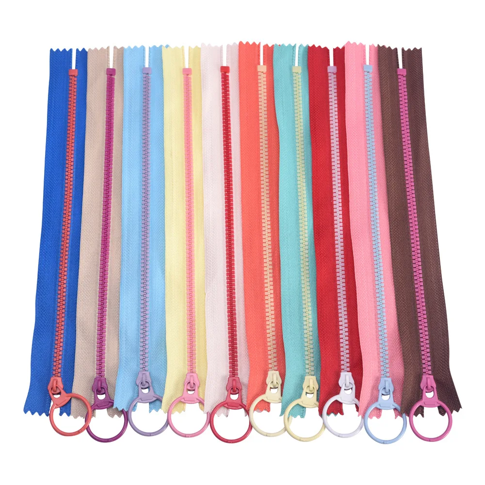 New 20pc Meetee Closed Resin Zipper 15/20/30cm Closed Zipper Zipper Slider for Bags Garment Tailor Sewing Craft Accessories