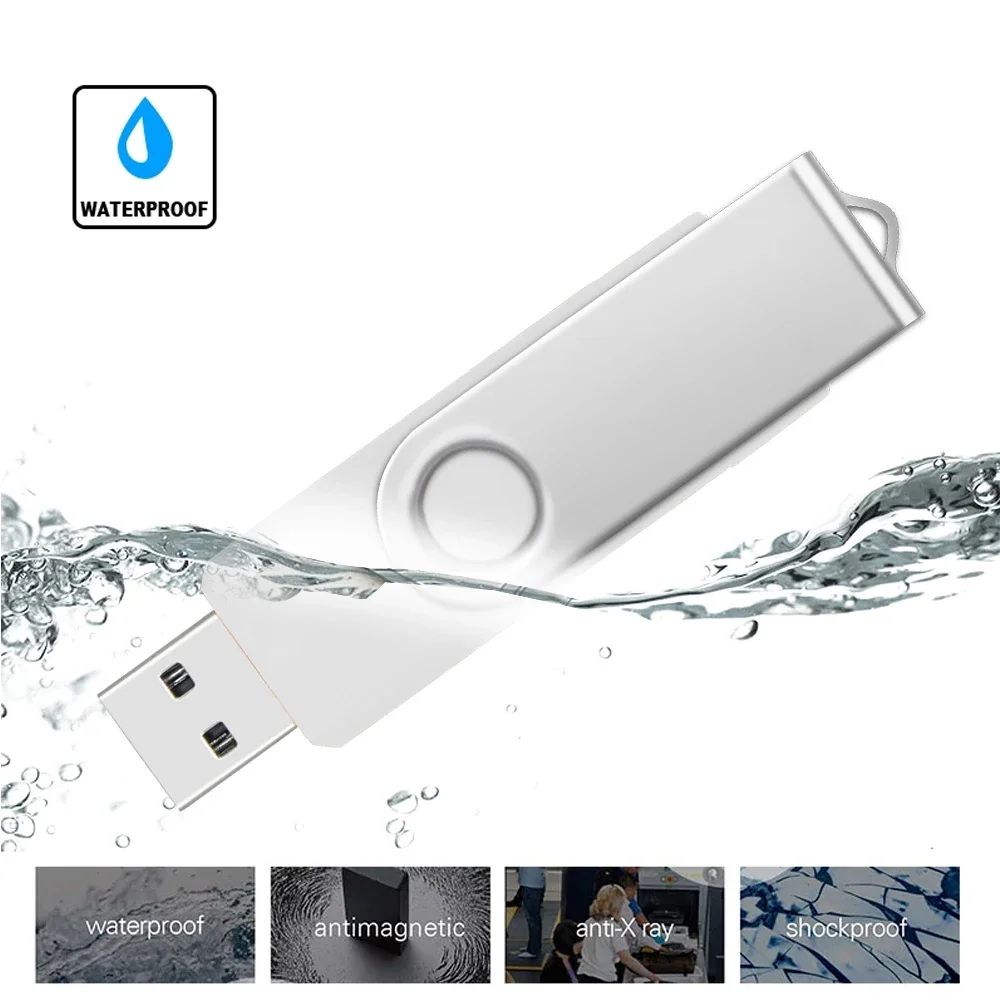 10 PCS ฟรีโลโก้) USB แฟลชไดร์ฟโลหะไดรฟ์ปากกา128GB Usb Stick 3. 0 Pendrive 64GB 128GB 256GB สำหรับโทรศัพท์ Android/PC