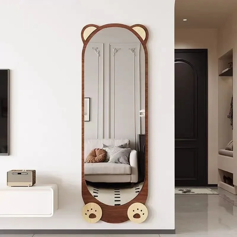 for Bear Full Body Mirror Floor to Ceiling Girls Bedroom Internet Celebrity Full Length Clothing Store Fitting Household Wall