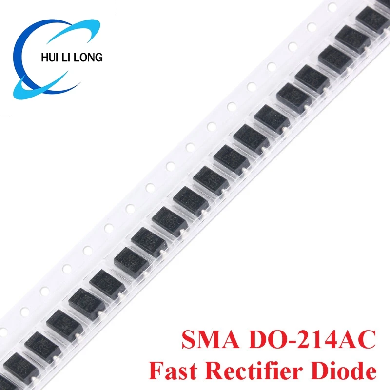 100pcs SMA DO-214AC SMD Surface Mount Fast Rectifier Diode ES1D ES1G ES1J ES2G ES2J RS1G RS1J RS1M RS2M RS1D