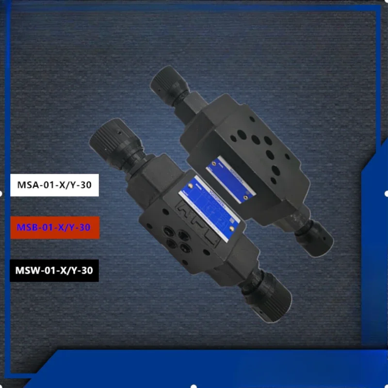 Stacked one-way throttle valve MSW-01-X-30 AB oil circuit speed regulating hydraulic valve