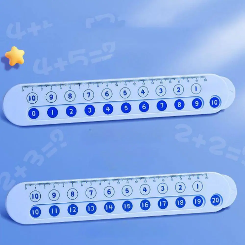Early Education Number Decomposition Ruler Stationery Enlightenment Aid Straight Ruler Plastic Educational Student Ruler