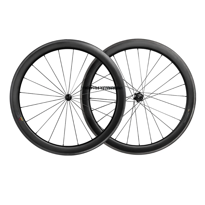 

No logo Customized OEM Carbon Rim Road Bicycle Race Carbon Wheels V Brake/Disc Brake 700c Road Bicycle Wheel Set