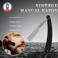 Professional Manual Barber Razor Haircut Shaving Tool Beard Eyebrow Trimming Blades Straight Edge for Hairdresser Depilation