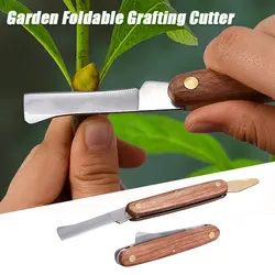 Jardim Dobrável Enxerto Cortador De Seedling Cortador De Árvore De Poda Enxerto Poda Com Anti-Cut Tampa De Dedo Ferramentas Manuais De Jardim