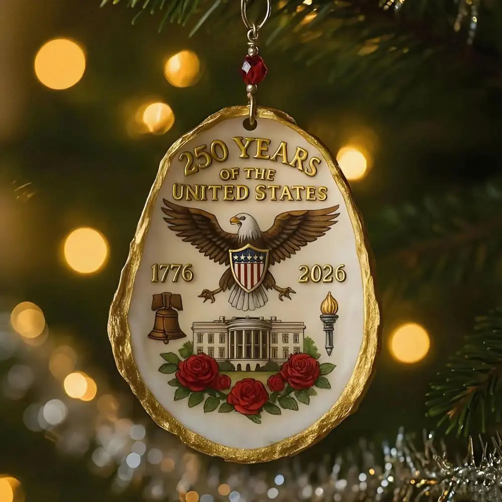 

250 Years of United States Oyster Ornament Patriotic Oyster Ornament 250th Anniversary Patriotic Oyster Shell for Christmas