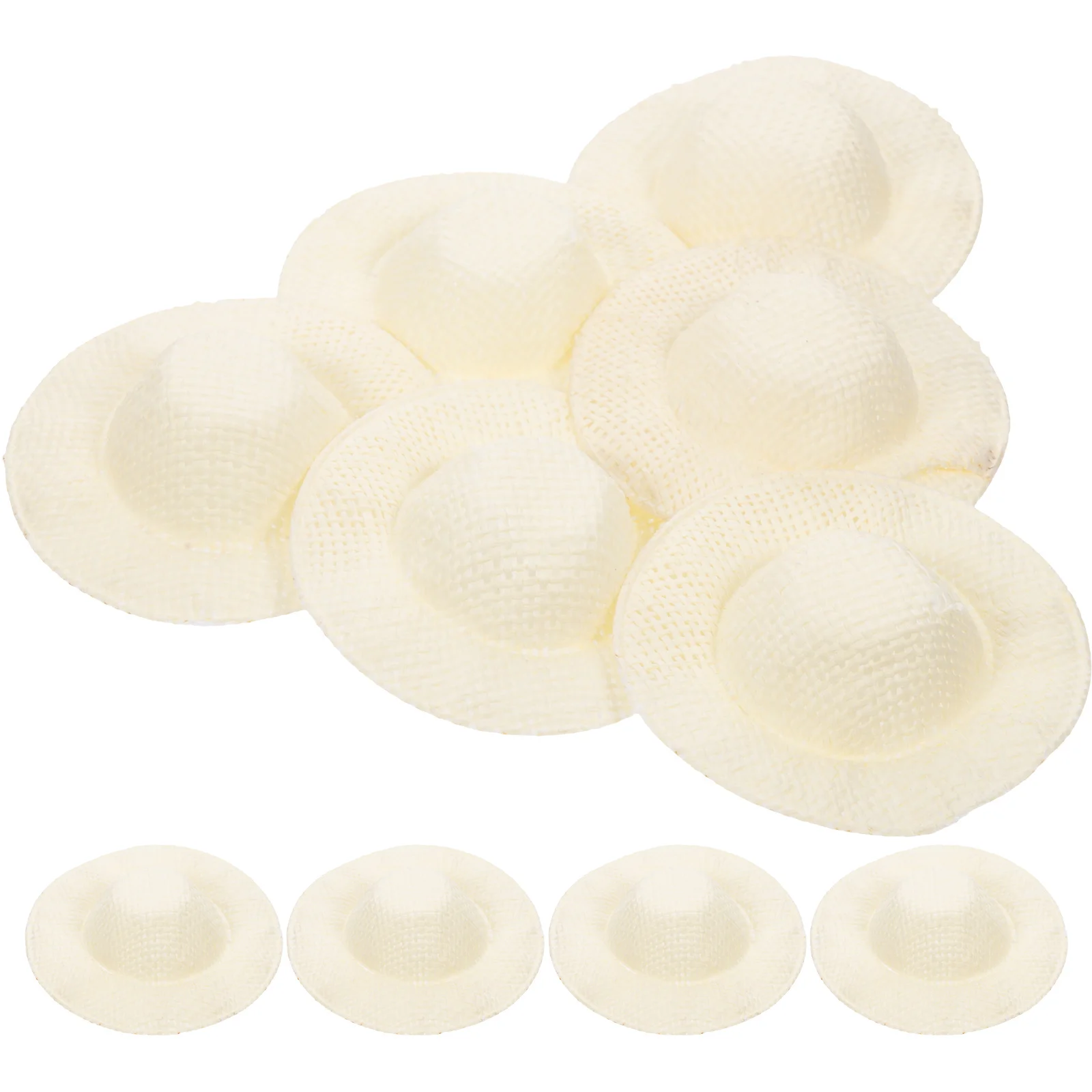 10 قطعة قبعات منسوجة صغيرة قوية قابلة لإعادة الاستخدام مادة القماش للحرف المدرسية ديكور المنزل مجموعة دعائم النشاط في الهواء الطلق #5