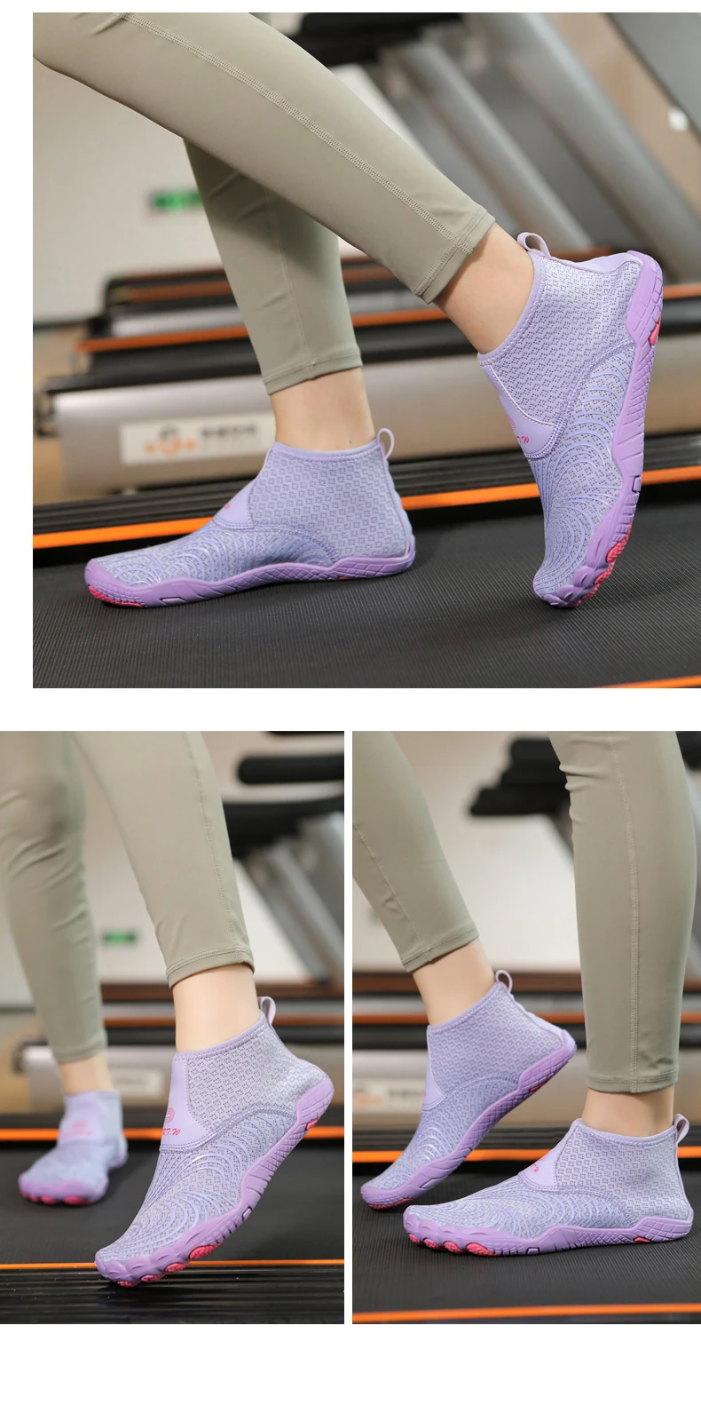 EOCENE High-Top Wasserschuhe für Tauchen, Indoor-Springseiltraining, Yoga, Barfuß-Schwimmen, Strand, Schnorcheln, Surfen, Fitness, Schnittschutz – Detail 17
