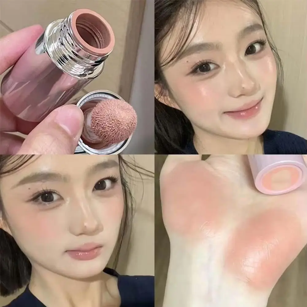Waterproof Liquid Blush Stick, Long-Lasting Natural Cheek Color, Multi-Purpose Lip Tint & Face Makeup Blush Cosmetic