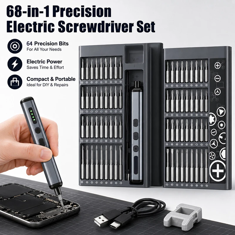 68-in-1-precision-electric-screwdriver-set-rechargeable-portable-magnetic-bits-for-iphone-pc-watch-camera-glasses-repair
