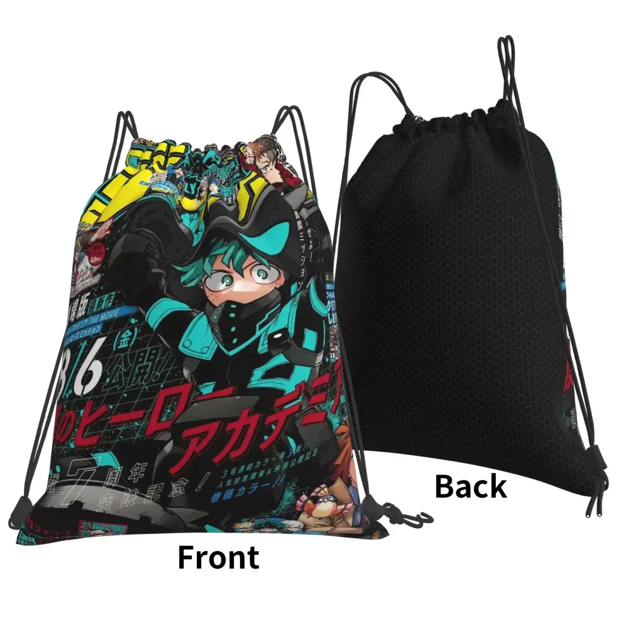 حقائب ظهر My Hero Academia حقائب ظهر عصرية محمولة برباط حقيبة رياضية حقائب كتب للسفر والمدرسة