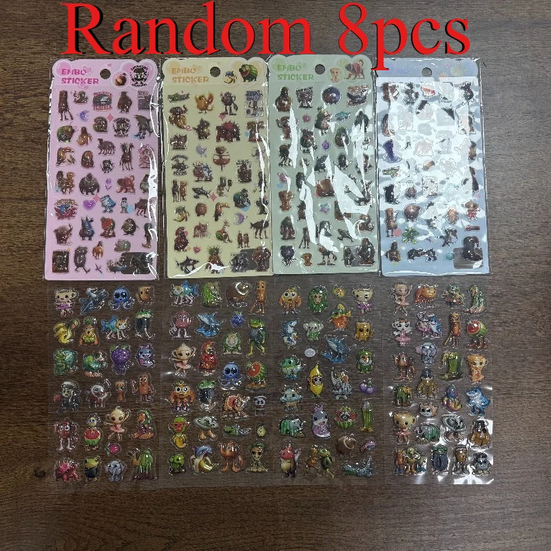 

Italian Brainrot 3D Relief Stickers Tung Tung Tung Sahur Funny Animal Bubble Decals Toys Waterproof Cute DIY Phone Diary S