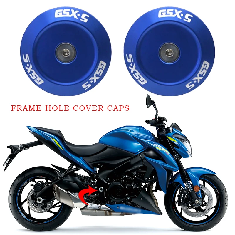 

Hole Plugs Insert End Caps Motorcycle Accessories Aluminum Frame Hole Cover Caps Fit For Suzuki GSXS-1000F GSX-S1000 2015-2022