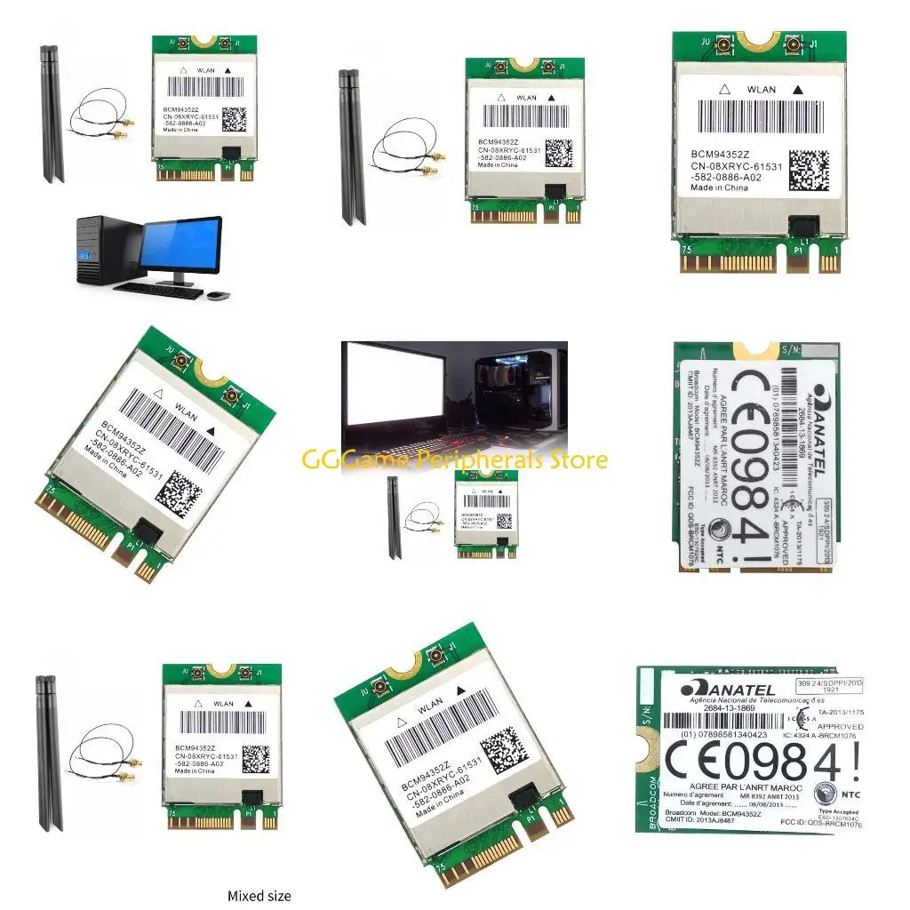 

U55B 2.4+5G BCM94352Z NGFF Wireless Card BT4.0 1200M Net-work Airdrop Adapter