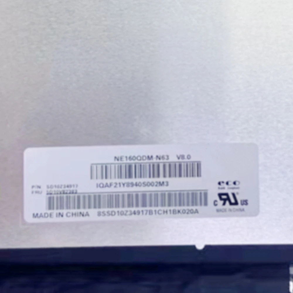 

NE160QDM-N63 V8.0 2560X1600 LCD Screen Panel Matrix IPS