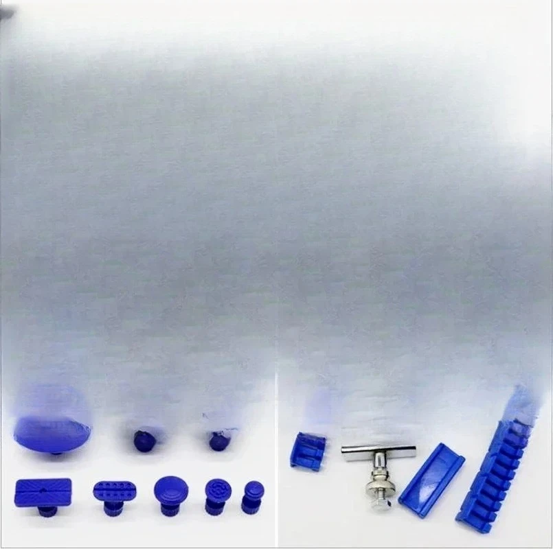 Portable Dent Pull Rod Set Multi Hook Puller Single Leg Leveling Rod 6 Finger Lifter Auto Body Repair Tool Kit