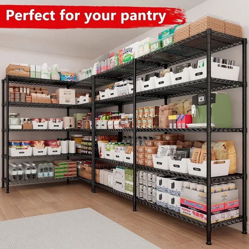 Draadrekken Metalen Rekken Voor Opslag Rek Planken Voor Opslag Zware Garage Plank Pantry Planken Keuken Rekken