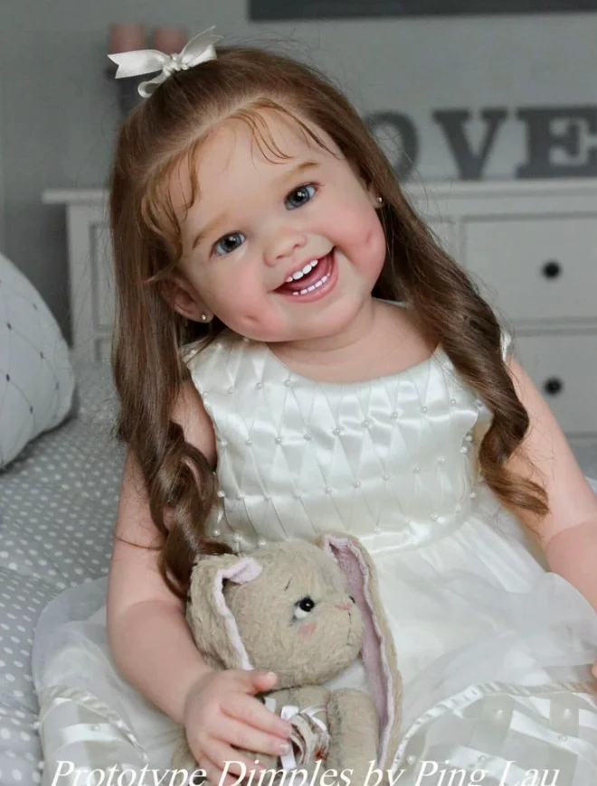 Dimples Reborn Vinyl Toddler Doll 28