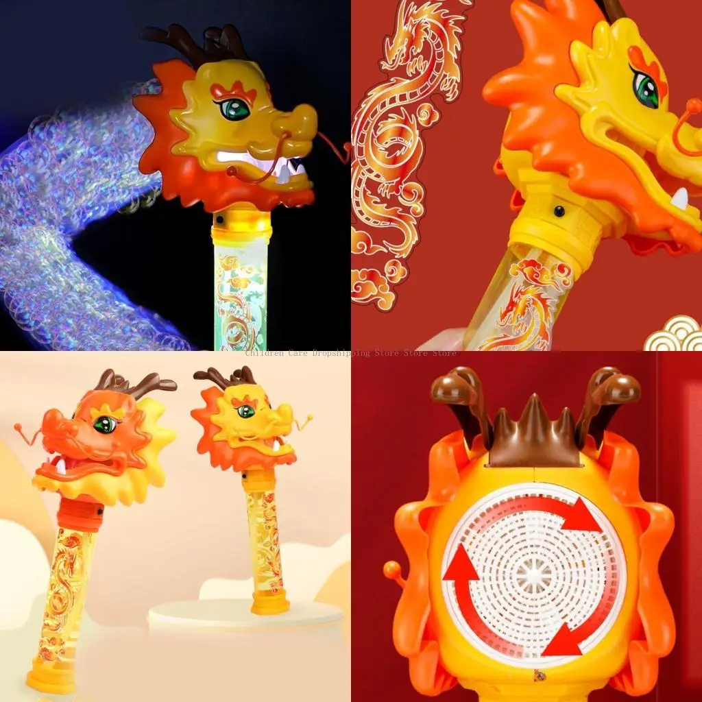 Light Up Bubble Toy Dragon Bubble Toy Festive Party Decors Boys Girl Gift