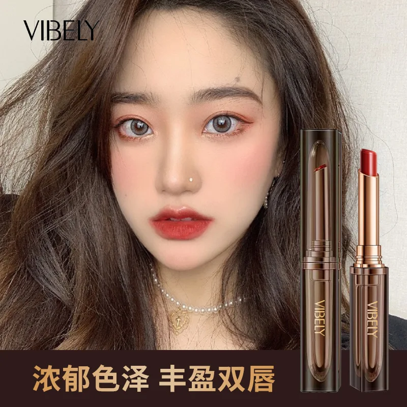 مقاوم للماء غير يتلاشى ماتي المخملية أحمر الشفاه ماكياج ليس من السهل لصق كوب ملمع الشفاه غير عصا الشفاه امرأة مستحضرات التجميل الكورية الجمال