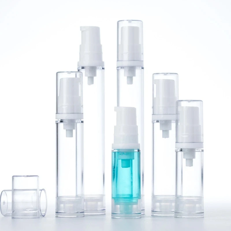 3Pcs 5/10/15ml Vacuum Spray Lotion Bottle Airless Mist Dispensing Pressing Continuous Spray