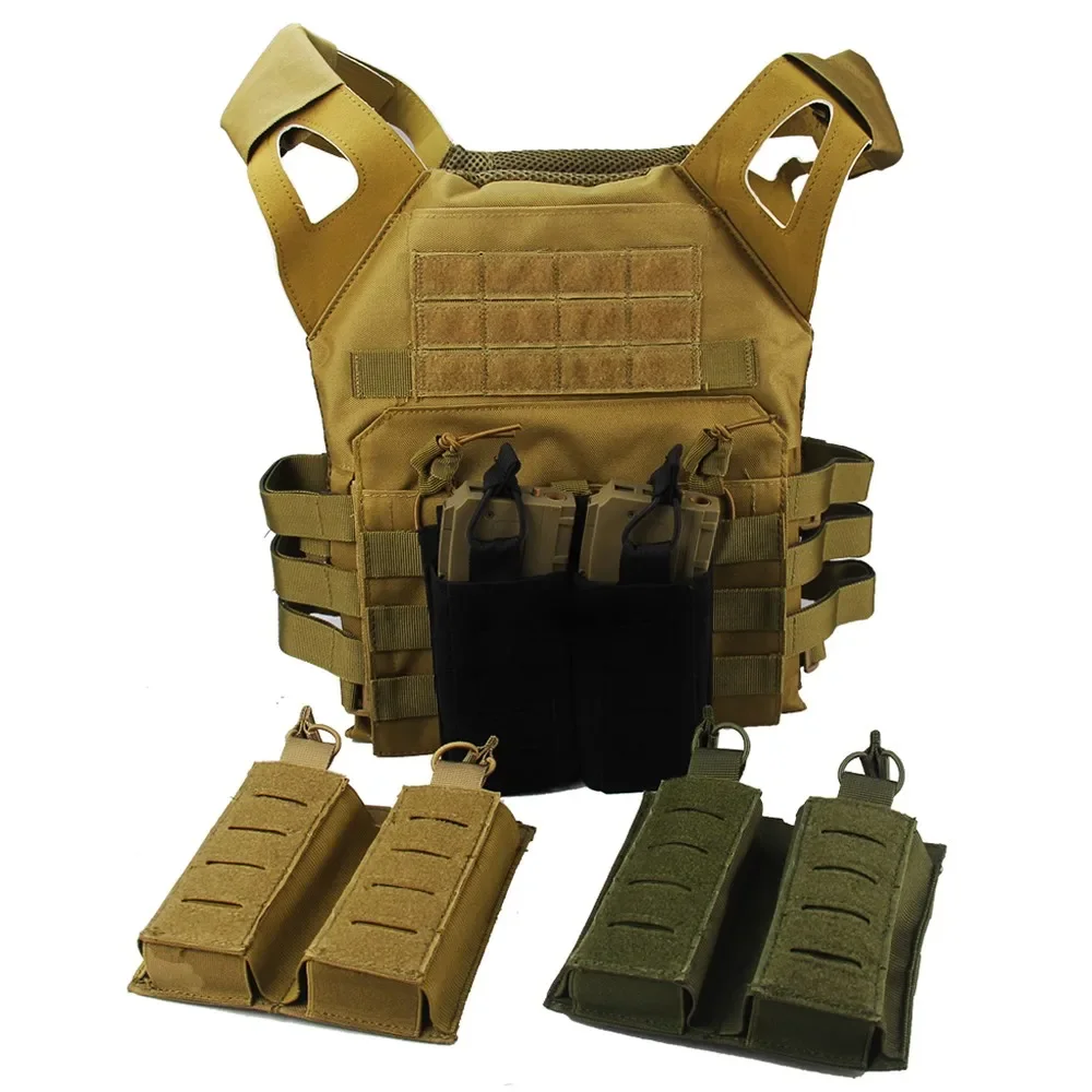 

Тактический подсумок Molle для магазинов, двойной подсумок для пистолетных и винтовочных магазинов, сумка для патронов, держатель для магазинов для охоты и пейнтбола