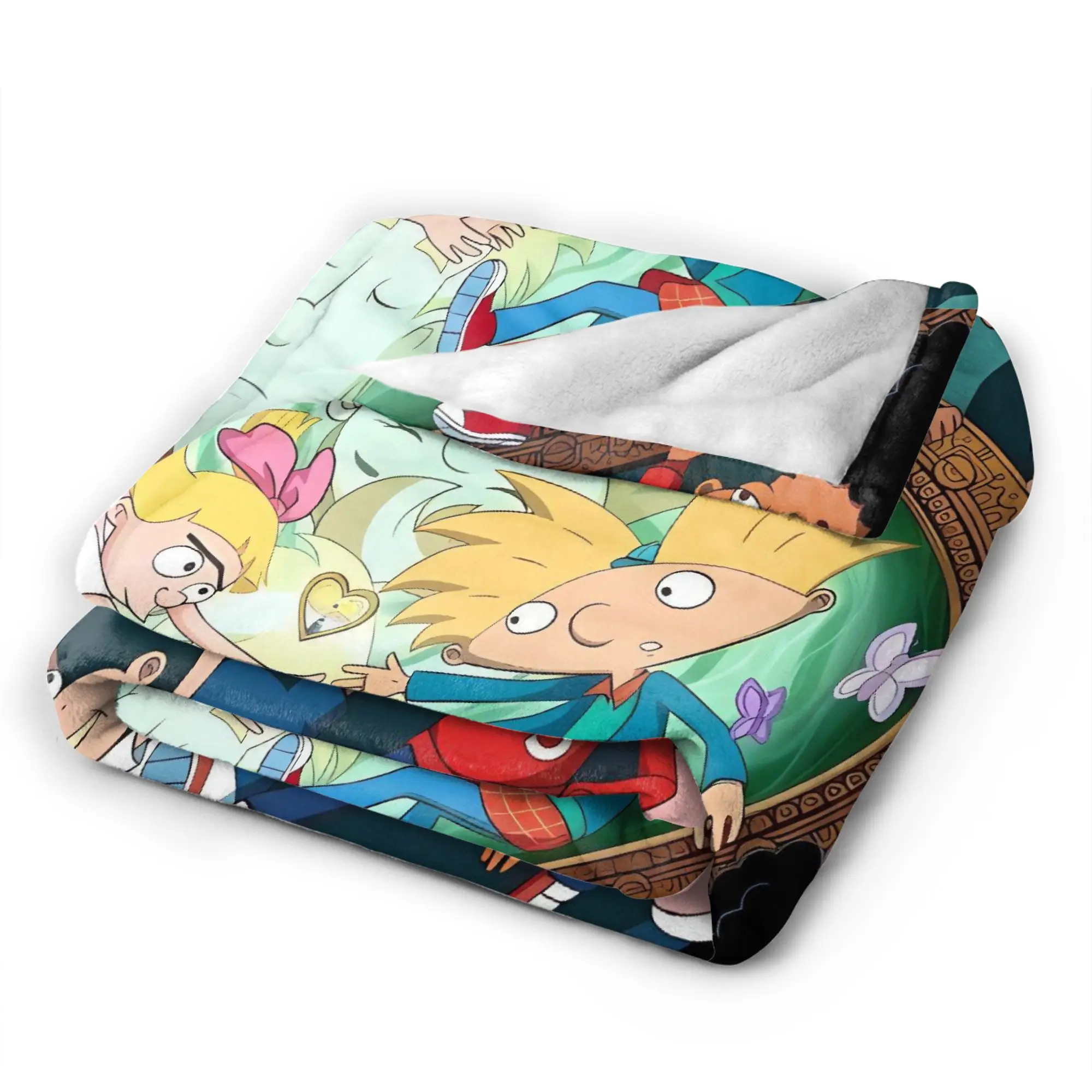 يا أرنولد البطانيات جودة شخصيات دافئة للغاية رمي بطانية الشتاء الفتيات الفتيان المفرش الرسم في الهواء الطلق #5